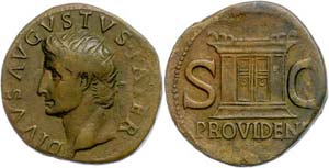 Coins Roman Imperial Period Augustus, 27 BC ... 