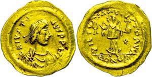 Münzen Byzanz Justinian I., 527-565, ... 
