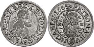 Coins of the Roman-German Empire 3 Kreuzer, ... 