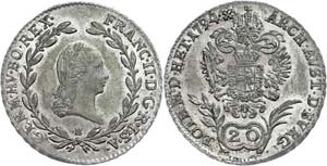 Coins of the Roman-German Empire 20 Kreuzer, ... 