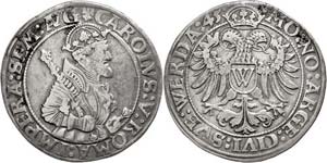 Donauwörth City Thaler, 1545, with title ... 