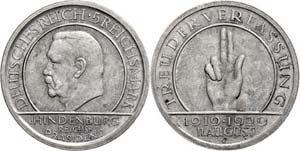 Coins Weimar Republic 5 Reichmark, 1929, F, ... 