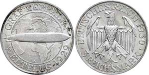 Coins Weimar Republic 3 Reichmark, 1930, A, ... 