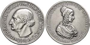 Coins German Areas Westfalia, hybrid medal, ... 