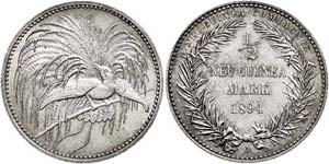 Coins German Colonies New Guinea, + Mark, ... 