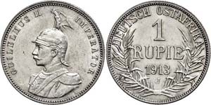 Coins German Colonies DOA, Rupee, 1913, J, ... 