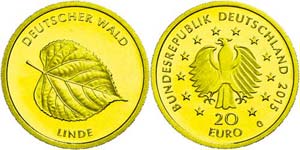 Münzen Bund ab 1946 20 Euro, Gold, 2015, ... 