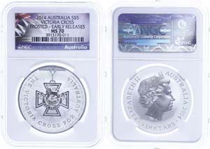 Australia 5 Dollars, 2014, Victoria Cross ... 