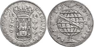 Brasilien 960 Reis, 1814, Bahia, KM 307.1, ... 