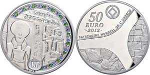 France 50 Euro, 2012, Temple from Abu ... 