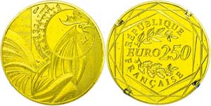 Frankreich 250 Euro, Gold, 2015, Nationale ... 