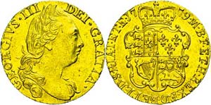 Great Britain Guinea, 1779, George III., Fb. ... 