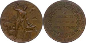 Medallions Foreign after 1900 France, bronze ... 