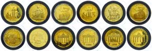 Gold Coin Collections Small lot of six ... 