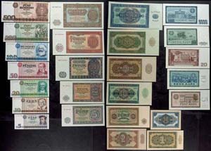 Sammlungen Papiergeld Lot von 25 Banknoten ... 