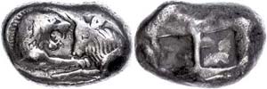 Lydia Stater (10, 49g), 561-546 BC, Kroisos, ... 