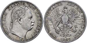 Prussia Thaler, 1866, Wilhelm II., AKS 117, ... 