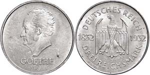 Münzen Weimar 3 Reichsmark, 1930, J, ... 