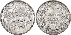 Coins German Areas German New Guinea, 1 new ... 