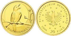 Münzen Bund ab 1946 20 Euro, Gold, 2016, A, ... 