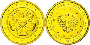 Münzen Bund ab 1946 50 Euro, Gold, 2017, D, ... 