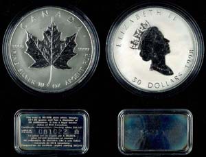 Canada 50 Dollars, 1998, 10 years Maple ... 