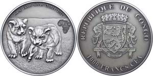 Republic of the Congo 1.000 Franc, 2013, ... 