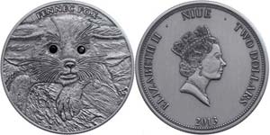 Niue 2 Dollars, 2013, Fennec Fox baby, 1 oz ... 
