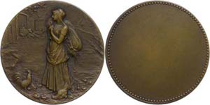 Medallions Foreign after 1900 Bronze medal ... 
