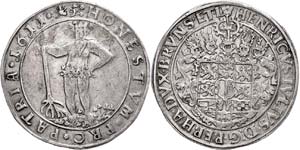 Brunswick-Wolfenbüttel Duchy Thaler, 1611, ... 