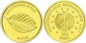Münzen Bund ab 1946 20 Euro, Gold, 2011, ... 