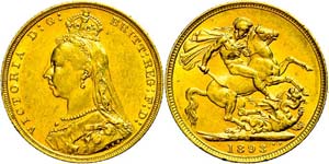 Australien Pound, 1893, Victoria, Melbourne, ... 