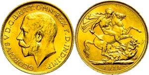 Australia Pound, 1918, George V., Sydney, ... 