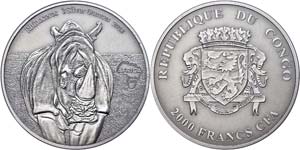 Republic of the Congo 2.000 Franc, 2013, ... 