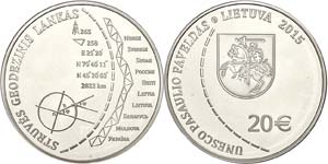 Litauen 20 Euro, 2015, UNESCO World ... 