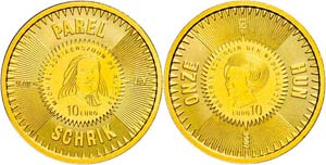 Niederlande 10 Euro, Gold, 2007, Michael de ... 