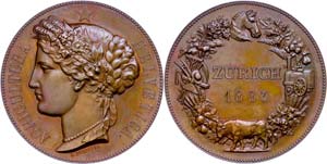 Medaillen Ausland vor 1900 Schweiz, Zürich, ... 