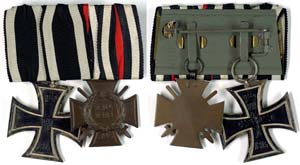 German Service Ribbons up to 1933 Order ... 
