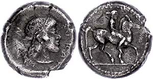 Sizilien Syrakus, Drachme (4,08g), ca. ... 