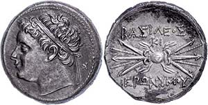 Sizilien Syrakus, 10 Litren (8,41g), 215-214 ... 