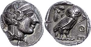 Attika Athen, Tetradrachme (17,13g), 403-365 ... 