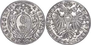 Augsburg Reichsstadt Schraubtaler, 1627, mit ... 