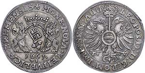 Bremen City 1 / 2 thaler, 1661, with title ... 