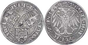 Lübeck City Mark, 1549, Behrens 75 a, ... 