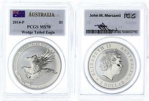 Australien 1 Dollar, 2014, Wedge Tailed ... 