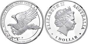 Australien 1 Dollar, 2015, Wedged Tailed ... 
