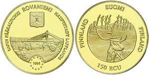 Finnland 150 ECU, Gold, 1994, Rovaniemi ... 