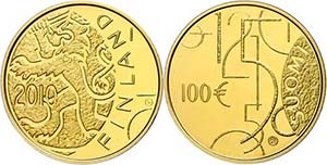 Finland 100 Euro, Gold, 2010, century and a ... 