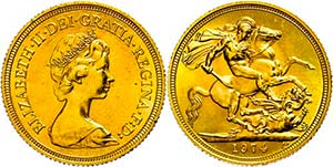 Grossbritannien Sovereign, Gold, 1974, ... 