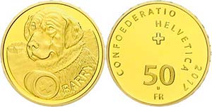 Switzerland 50 Franc, Gold, 2017, St. ... 